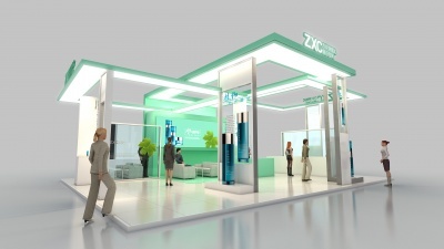 ZXC方片穿插式美容护肤展台模型下载 优化展览展示服务的新选择